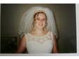 £45 - WEDDING DRESS,  IVORY,  lace/pearl bodice, 